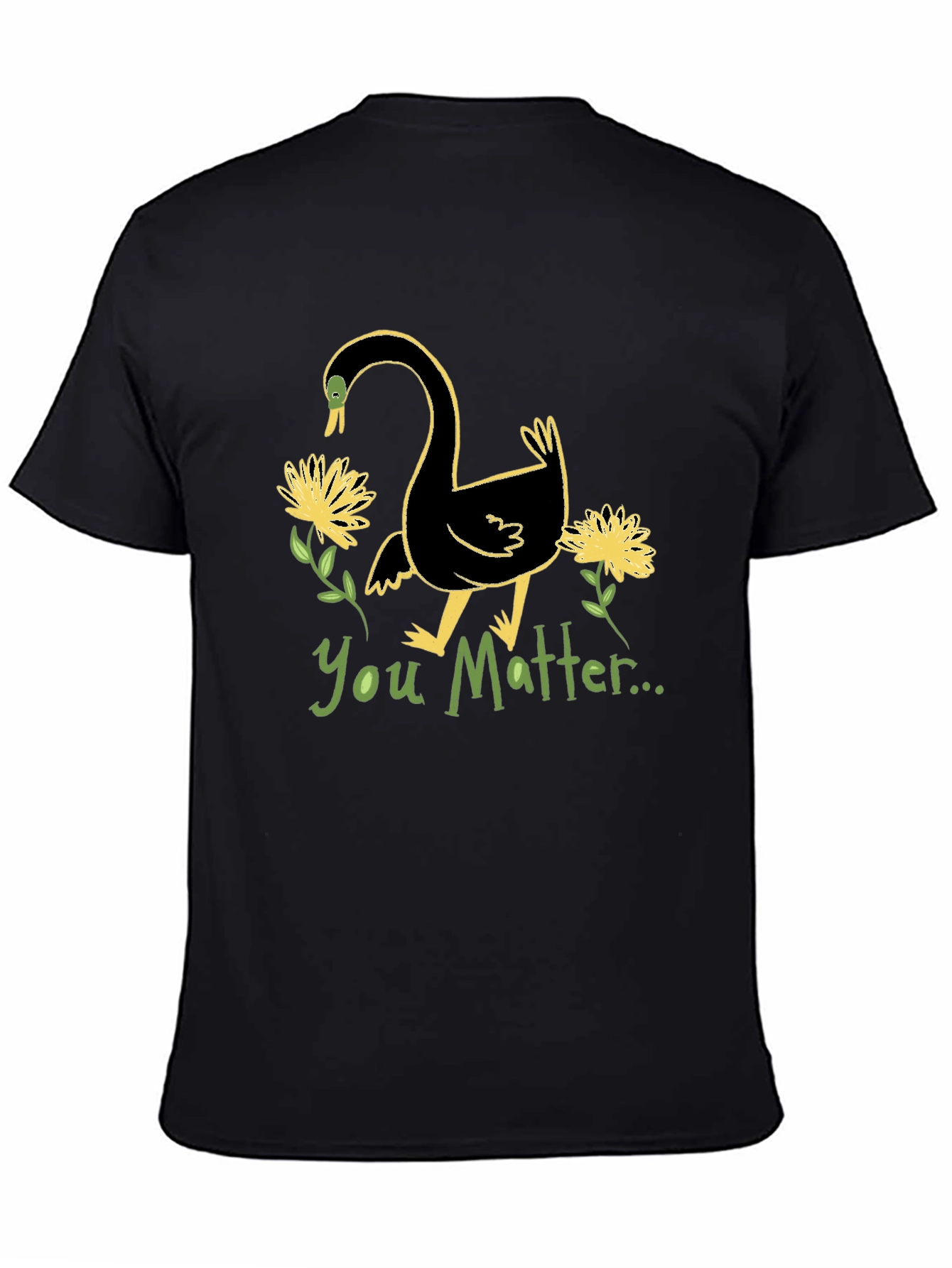 You Matter Swan Graphic Tee - Unisex Black T-Shirt