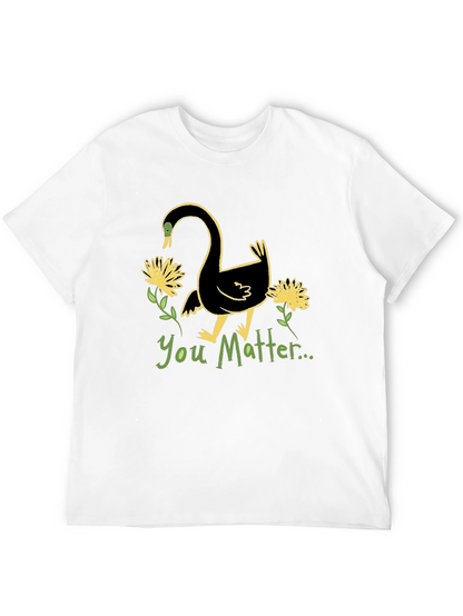 You Matter Swan Graphic Tee - Unisex Black T-Shirt
