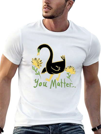 You Matter Swan Graphic Tee - Unisex Black T-Shirt
