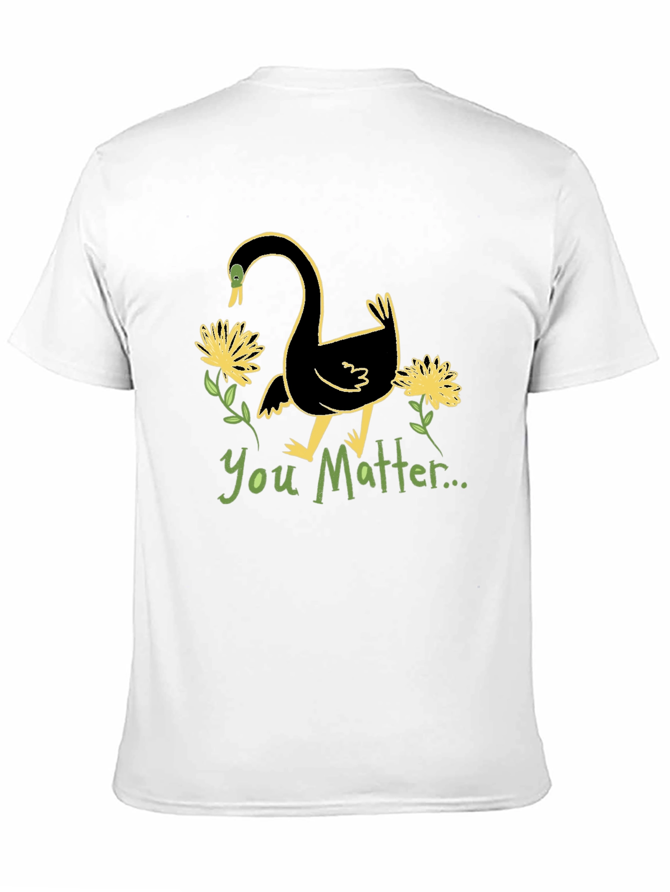 You Matter Swan Graphic Tee - Unisex Black T-Shirt