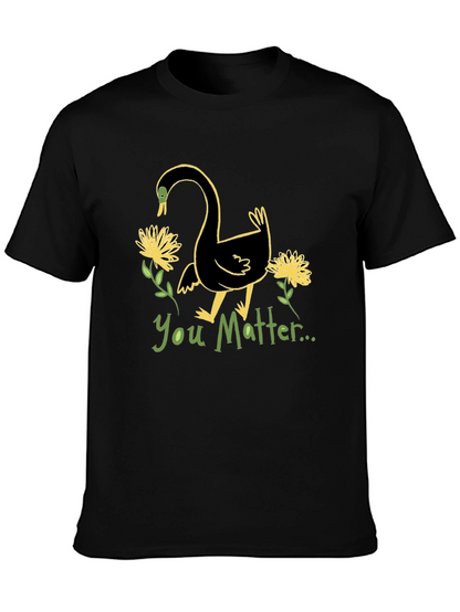 You Matter Swan Graphic Tee - Unisex Black T-Shirt