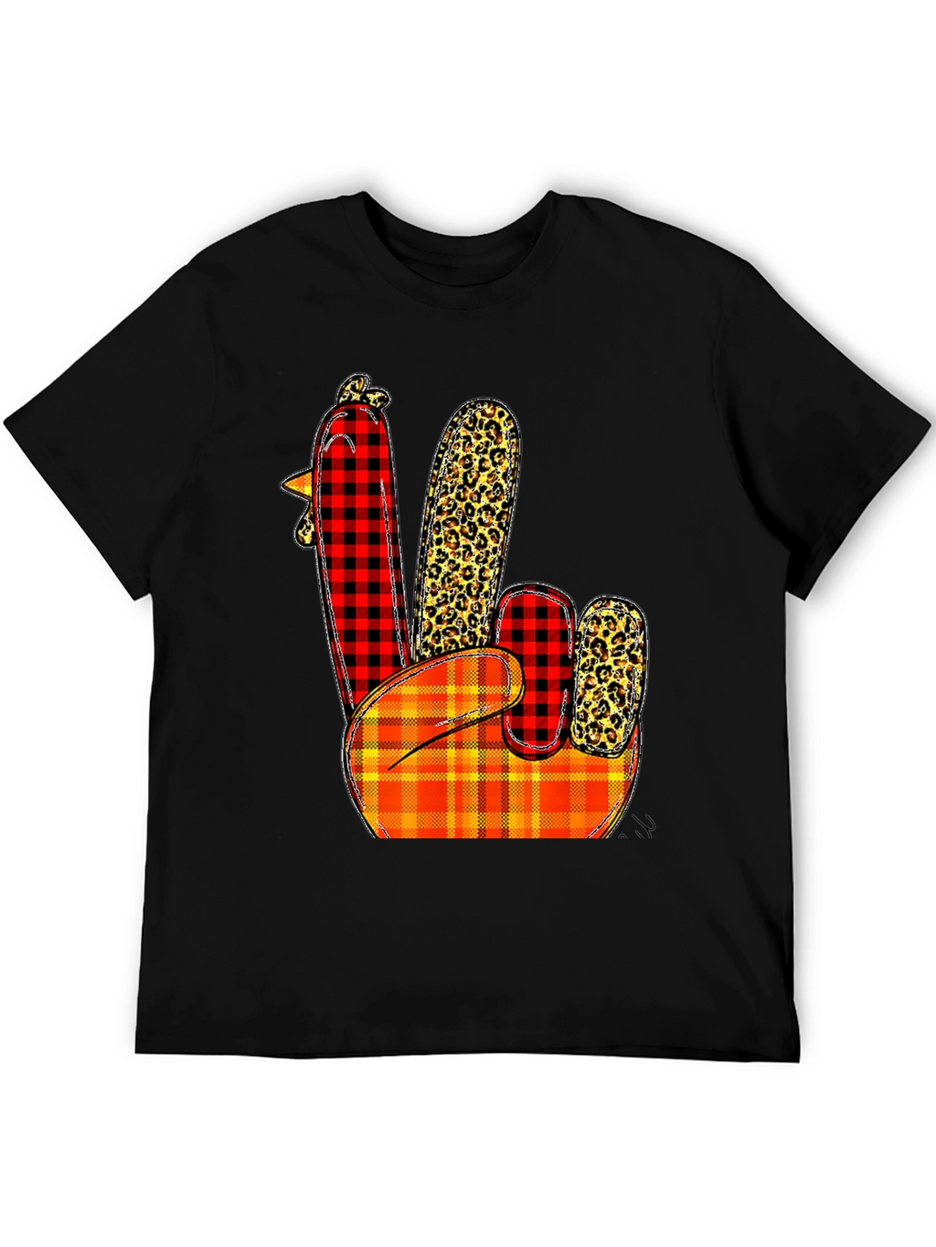 Festive Thanksgiving Turkey Hand T-Shirt