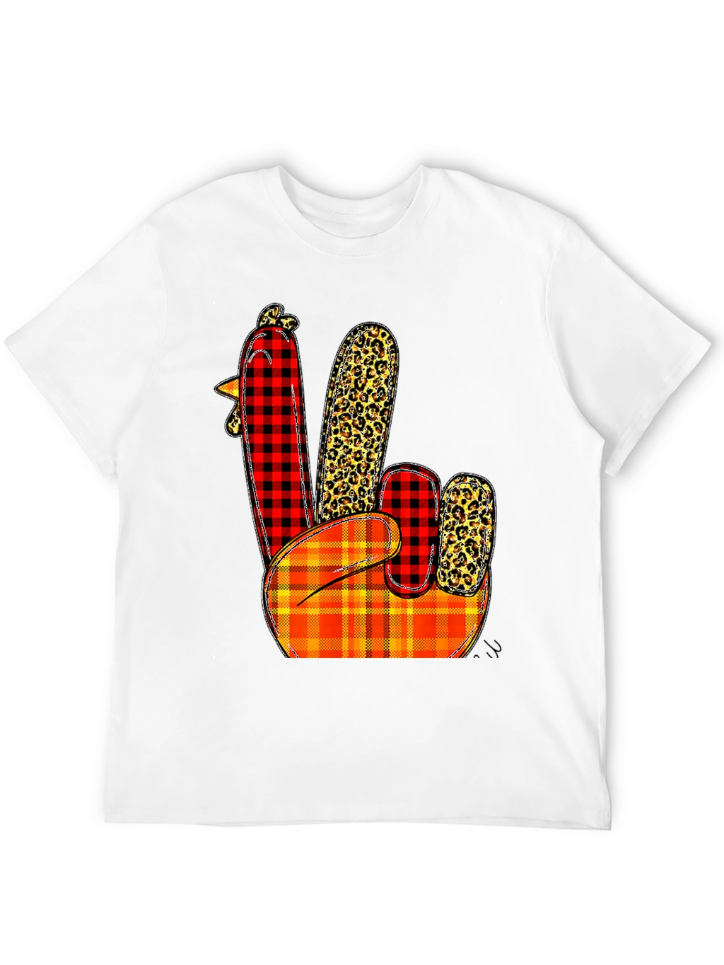 Festive Thanksgiving Turkey Hand T-Shirt