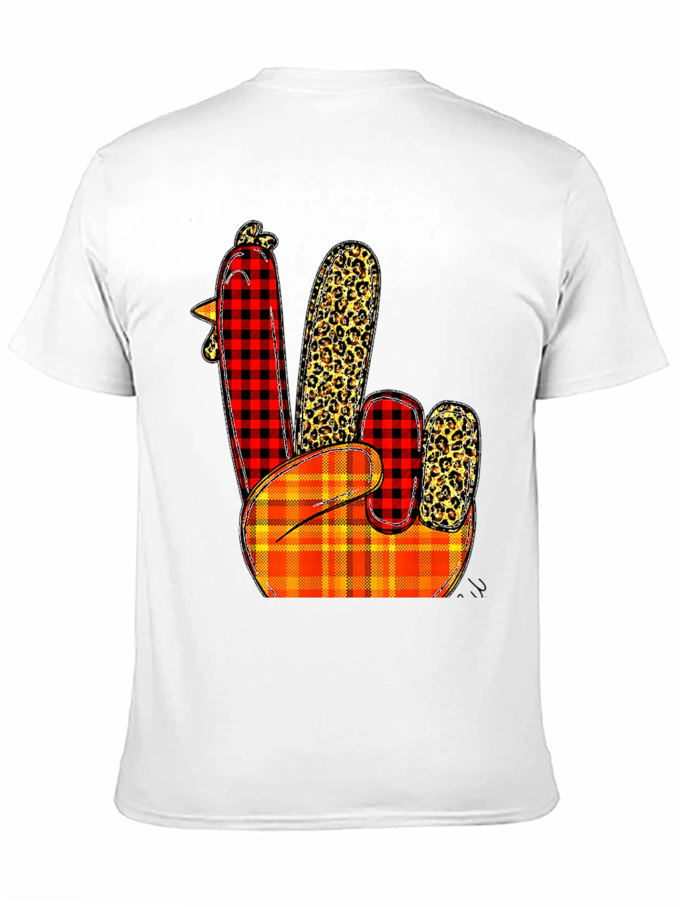 Festive Thanksgiving Turkey Hand T-Shirt