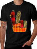 Festive Thanksgiving Turkey Hand T-Shirt