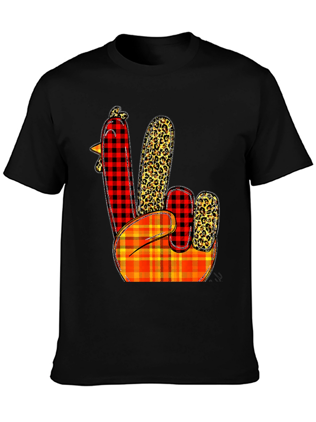 Festive Thanksgiving Turkey Hand T-Shirt
