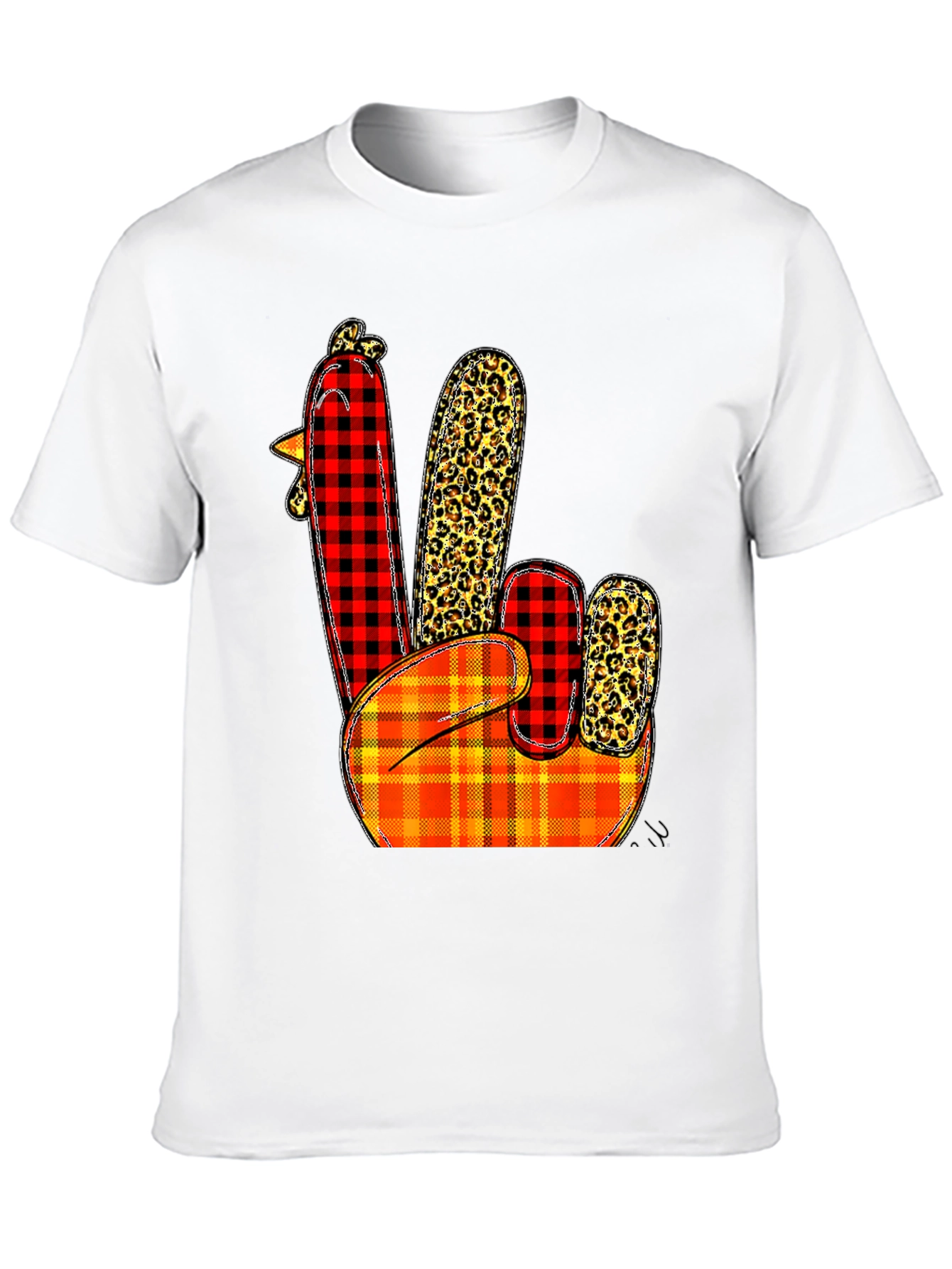 Festive Thanksgiving Turkey Hand T-Shirt