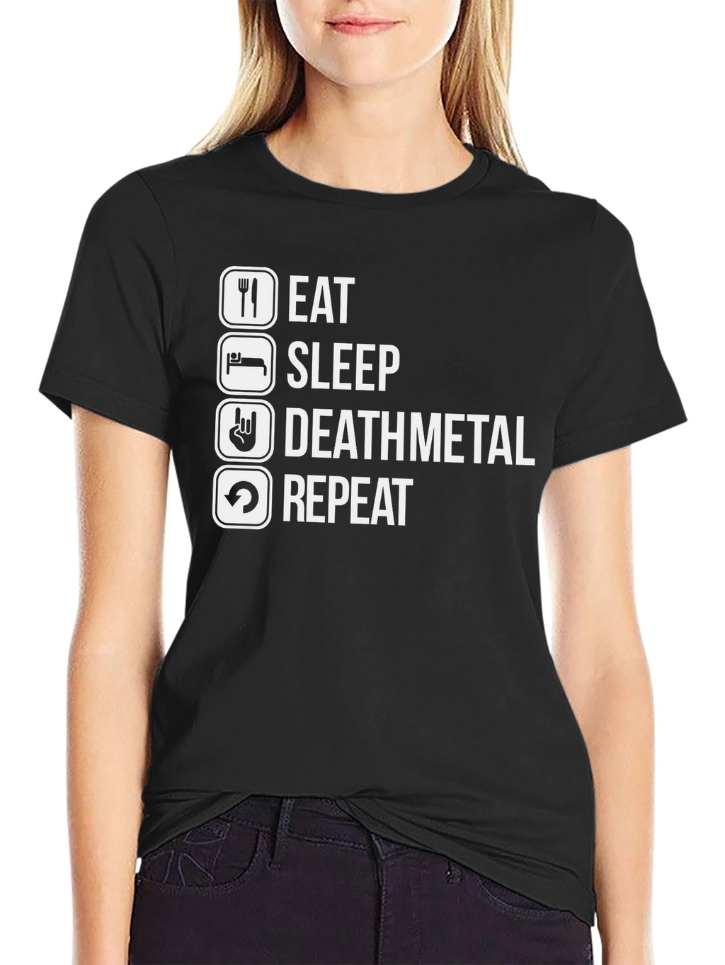 Eat Sleep Deathmetal Repeat T-Shirt