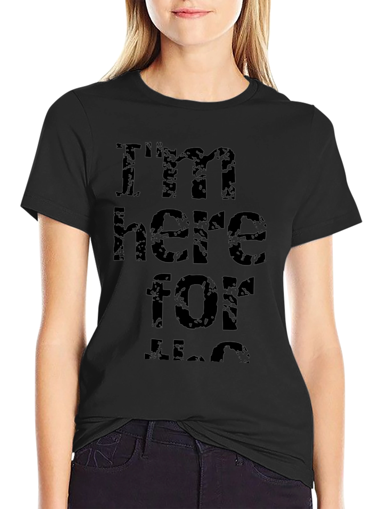 Im Here For KLC Black Graphic T-Shirt