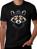 Cool Raccoon Graphic T-Shirt - Beach Vibes