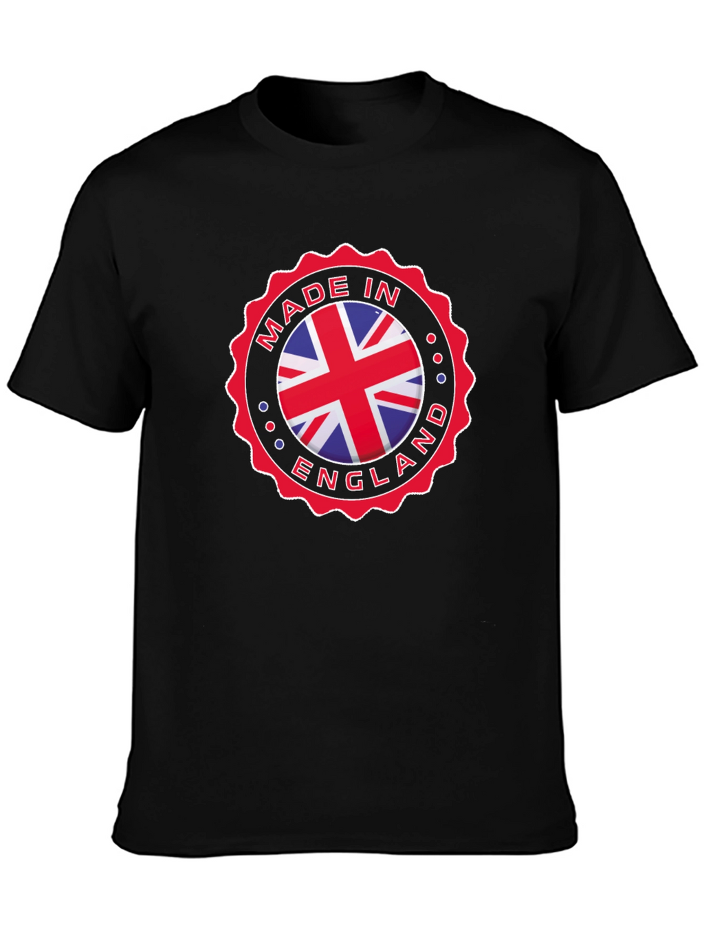 Made in England Graphic T-Shirt - Black Cotton Tee