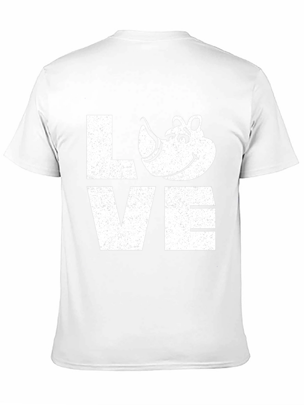 Love Rhino Graphic Tee - Soft Black Cotton T-Shirt