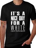 White Wedding Graphic Tee - Black