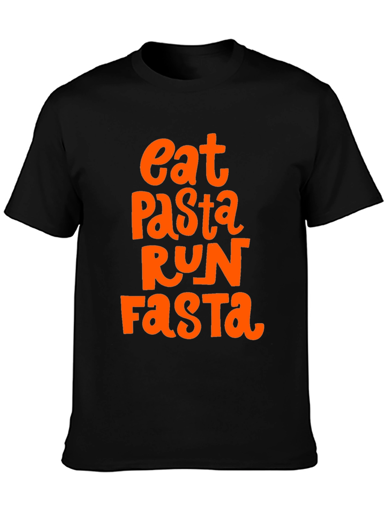 Eat Pasta Run Fasta Graphic T-Shirt