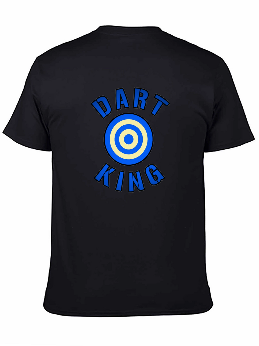 Dart King Graphic Tee - Black Casual T-Shirt