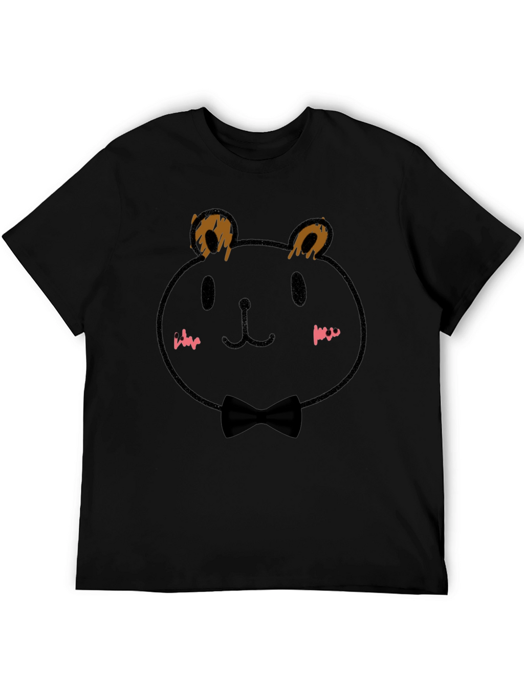 Black Bear Bow Tie T-Shirt