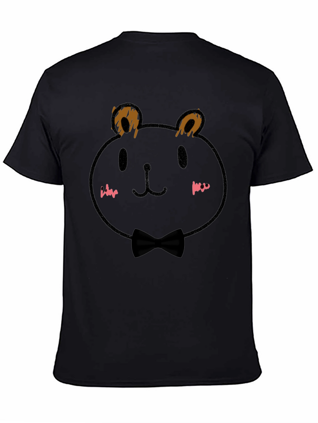 Black Bear Bow Tie T-Shirt