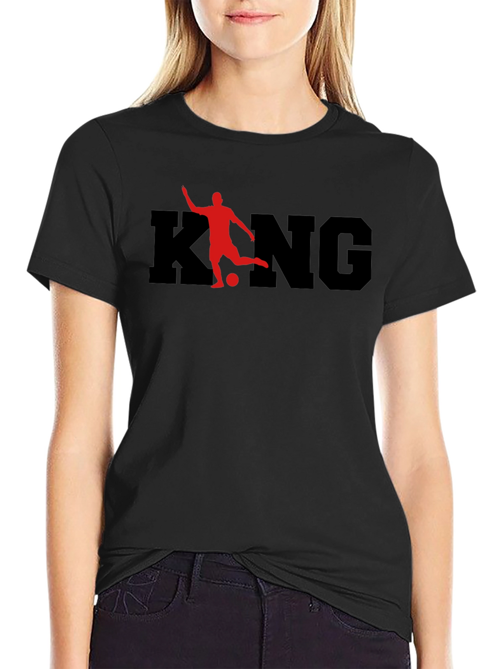 King Soccer Graphic Tee - Black