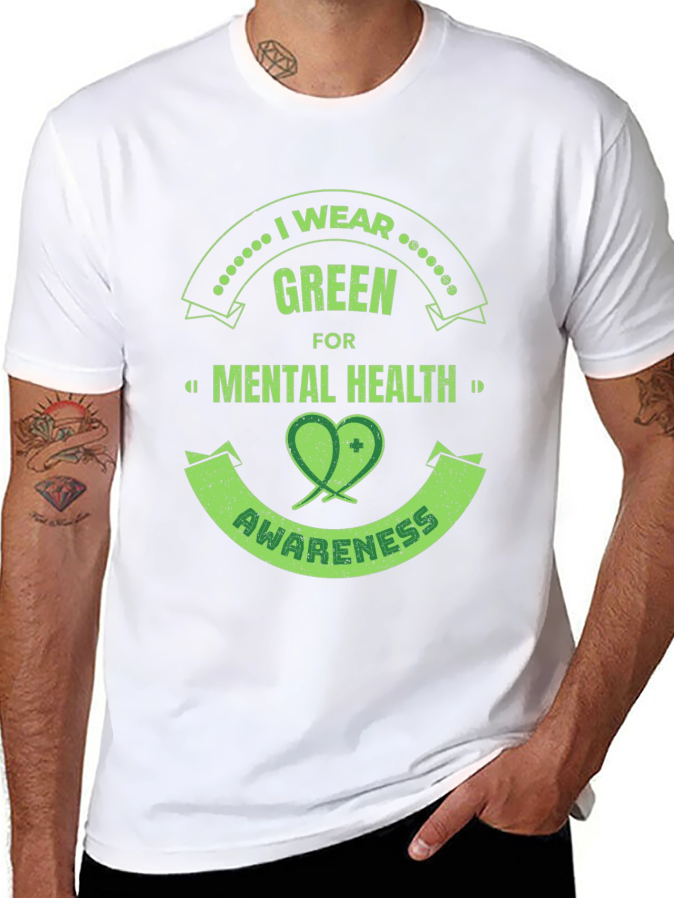 Green Mental Health Awareness T-Shirt