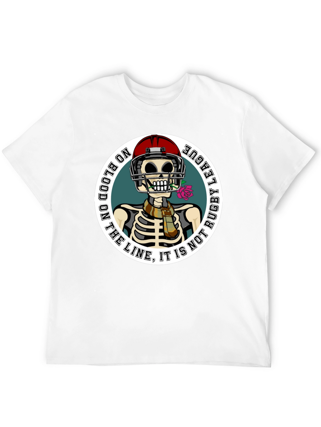 Rugby League Skeleton Graphic T-Shirt