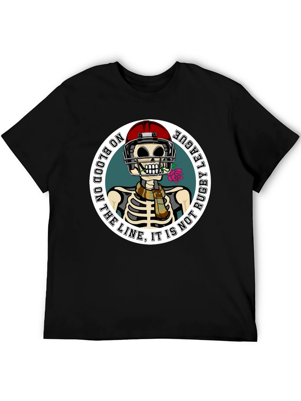 Rugby League Skeleton Graphic T-Shirt