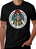 Rugby League Skeleton Graphic T-Shirt