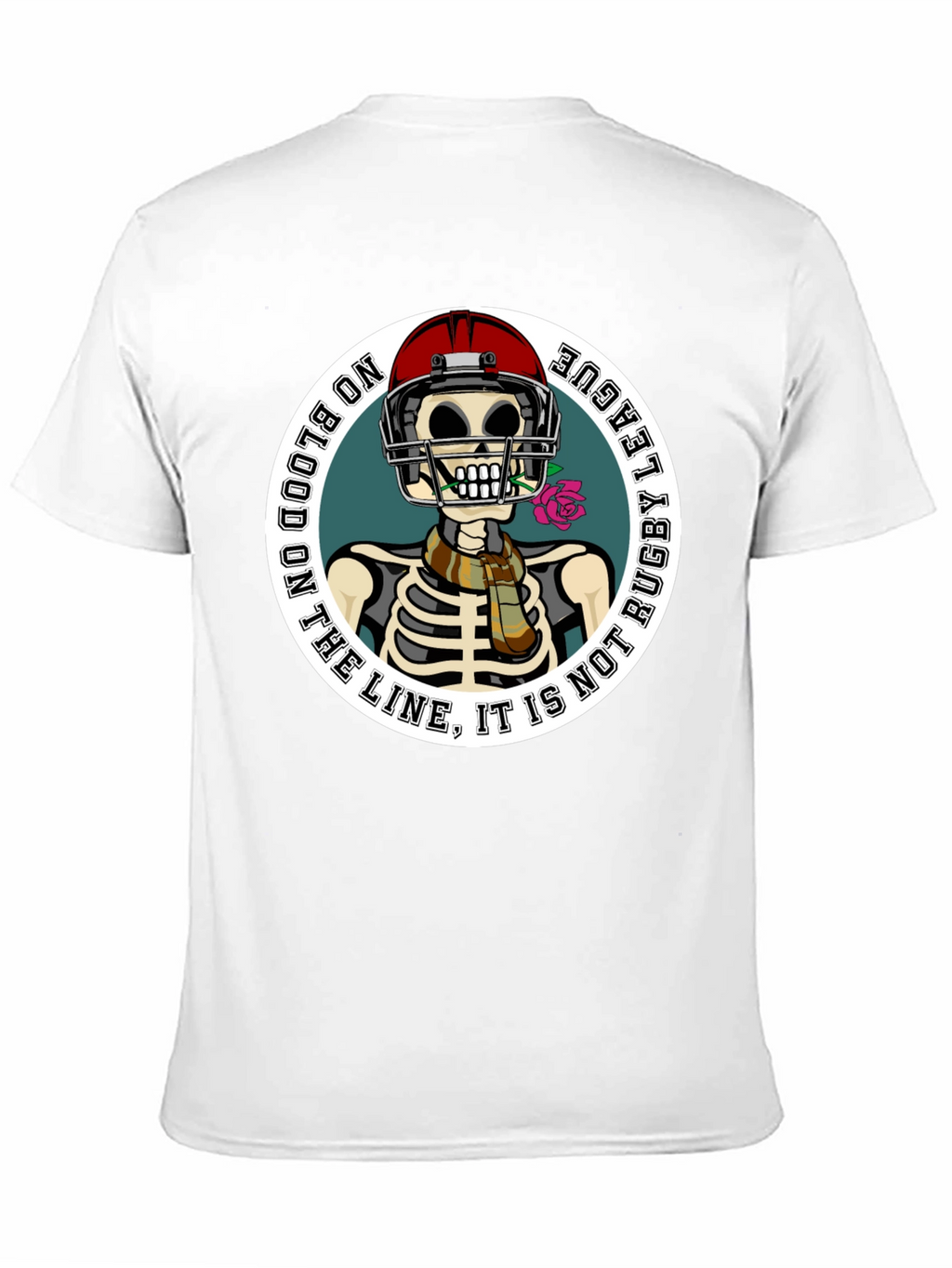 Rugby League Skeleton Graphic T-Shirt