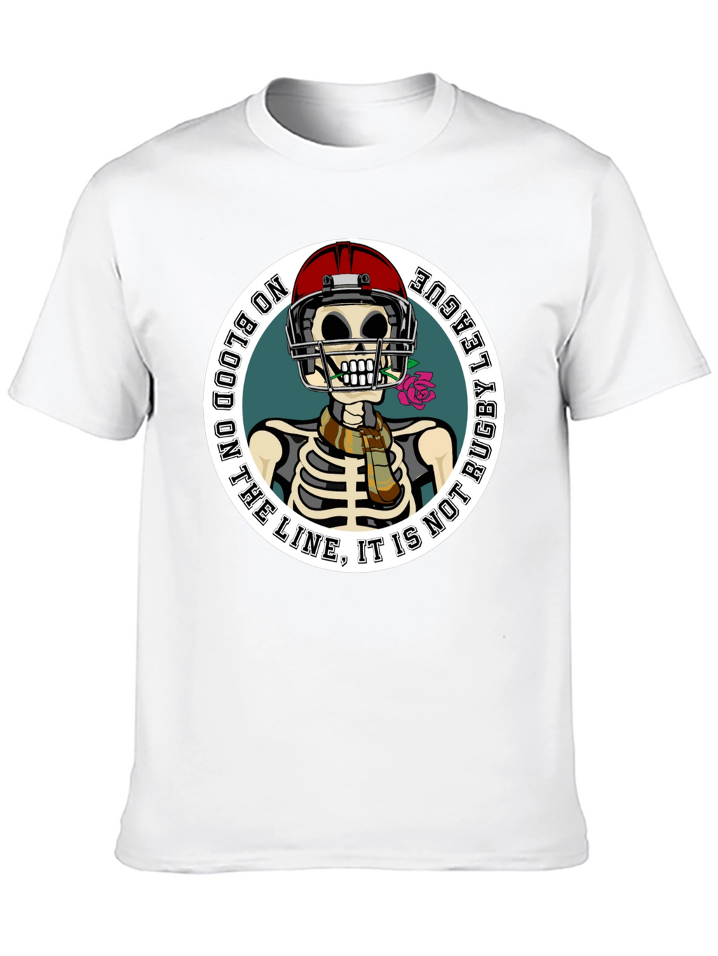 Rugby League Skeleton Graphic T-Shirt