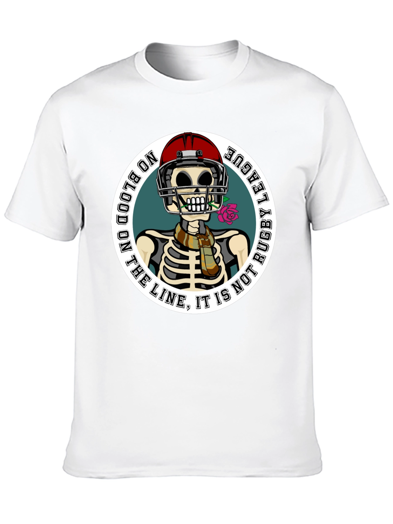 Rugby League Skeleton Graphic T-Shirt