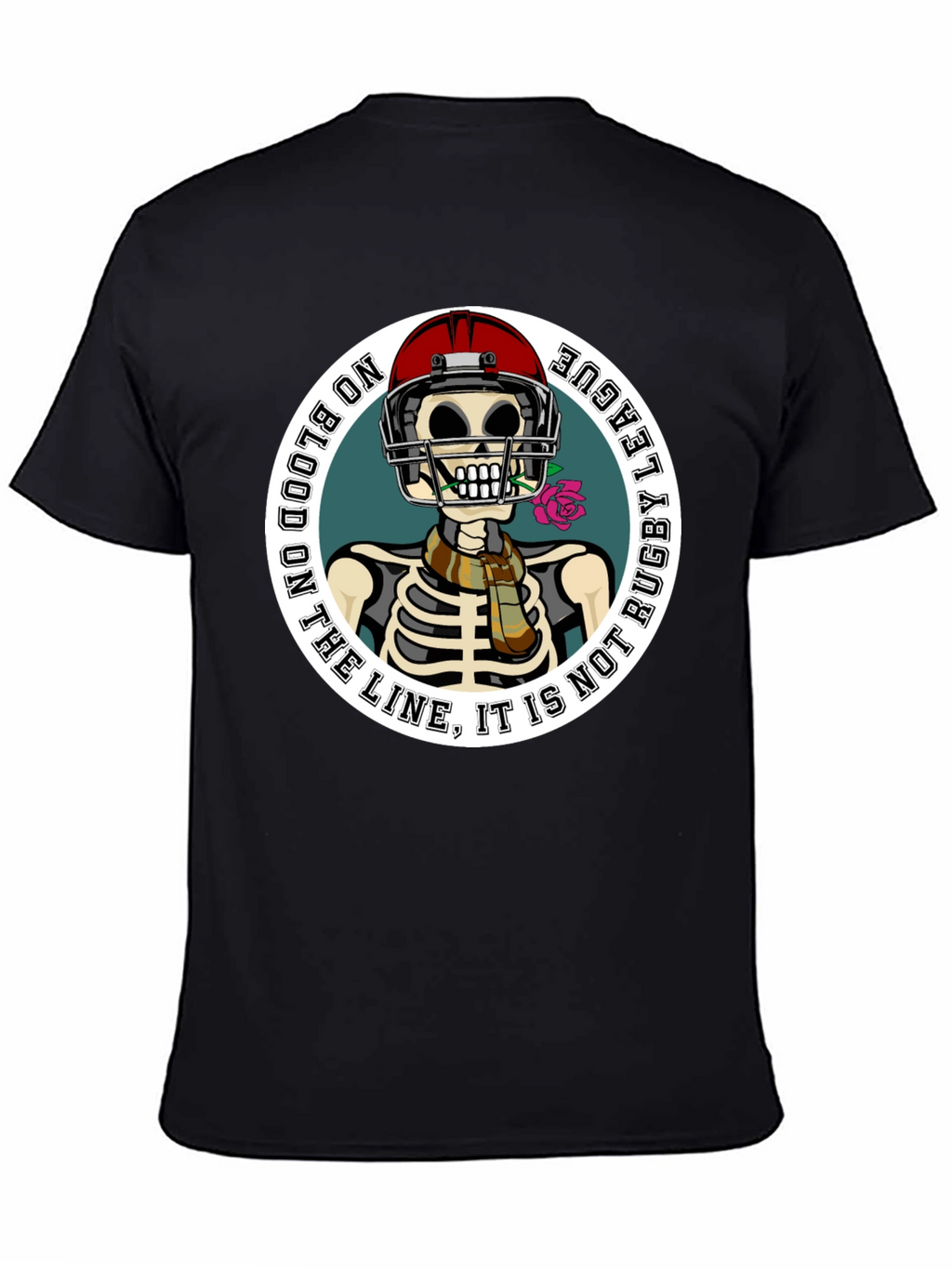 Rugby League Skeleton Graphic T-Shirt