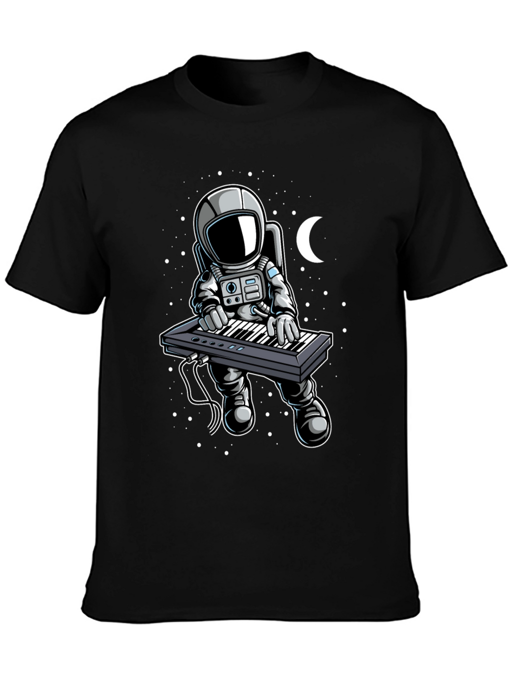 Astronaut Keyboardist Graphic Tee