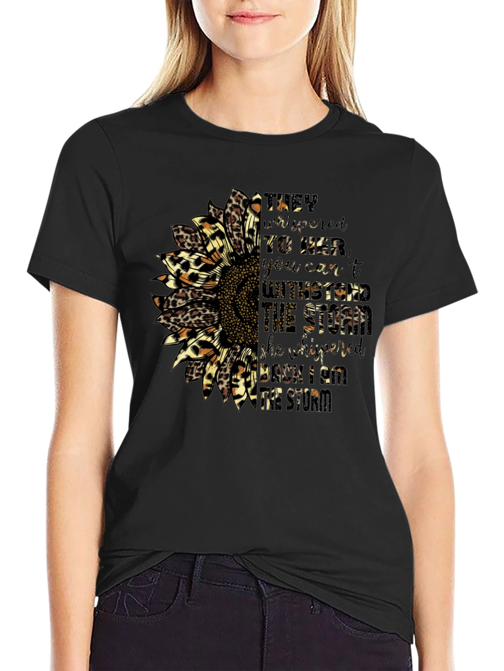 Sunflower Leopard Print Graphic Tee