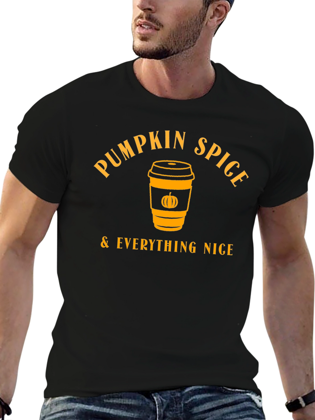 Pumpkin Spice & Everything Nice Black T-Shirt