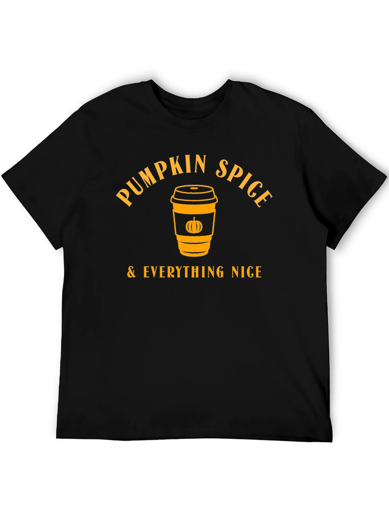 Pumpkin Spice & Everything Nice Black T-Shirt