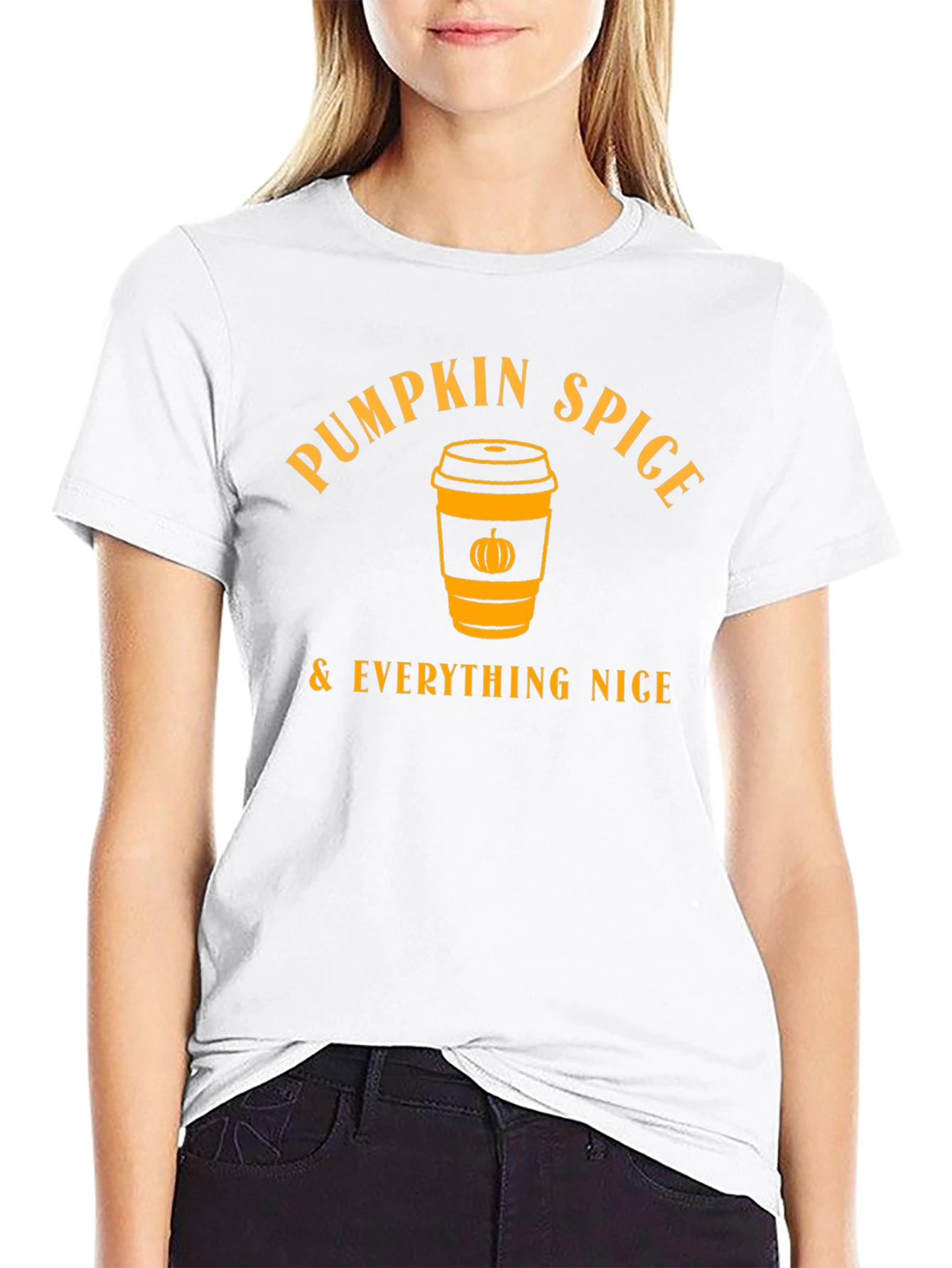 Pumpkin Spice & Everything Nice Black T-Shirt
