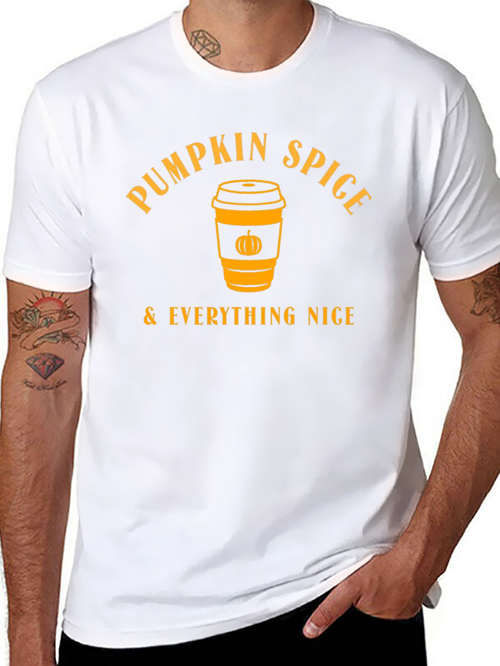 Pumpkin Spice & Everything Nice Black T-Shirt