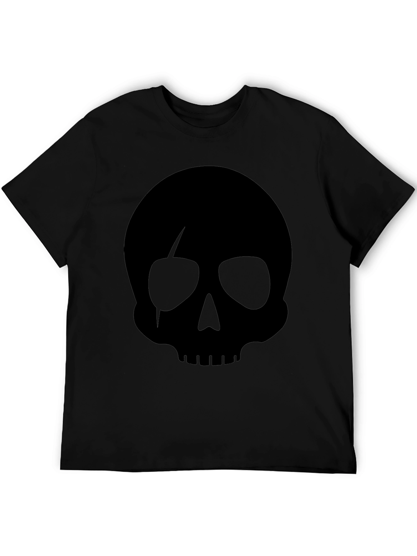 Skull Graphic Black T-Shirt for Men