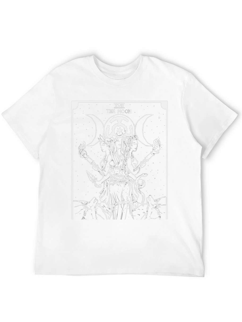 The Moon Tarot Card Graphic T-Shirt