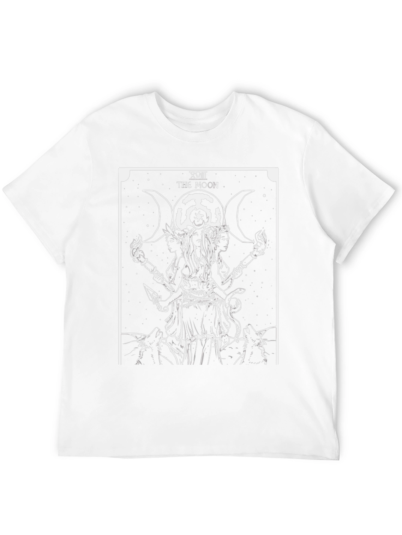 The Moon Tarot Card Graphic T-Shirt