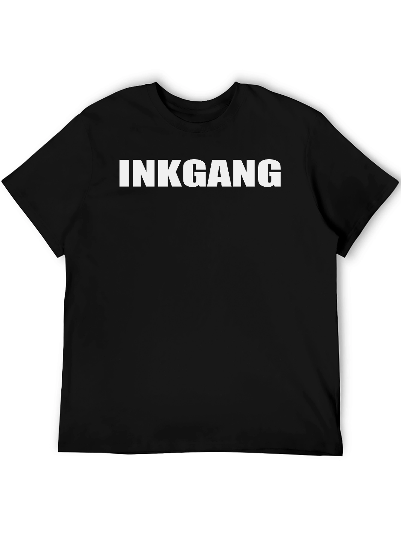 InkGang Black Cotton Tee - Stylish & Comfortable