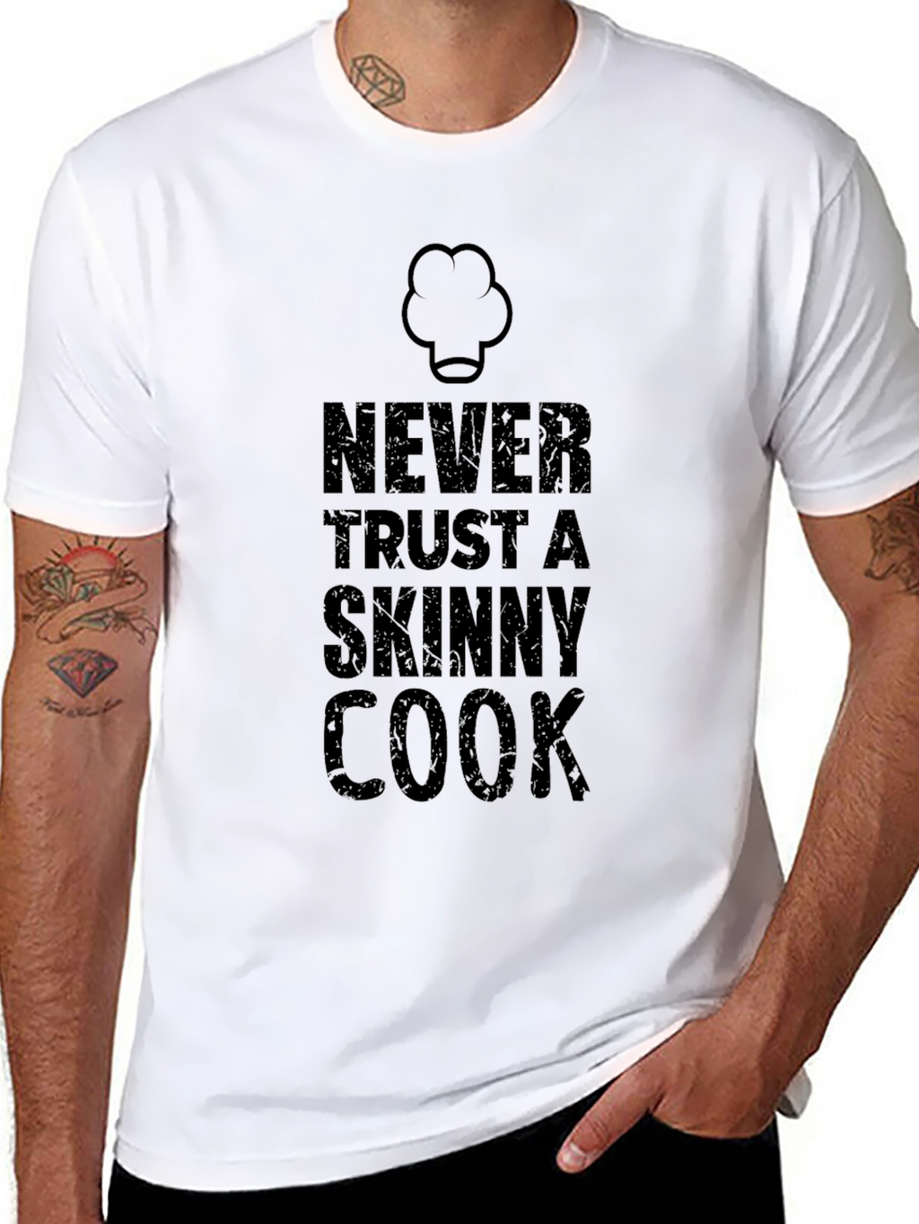 Never Trust a Skinny Cook Graphic Tee