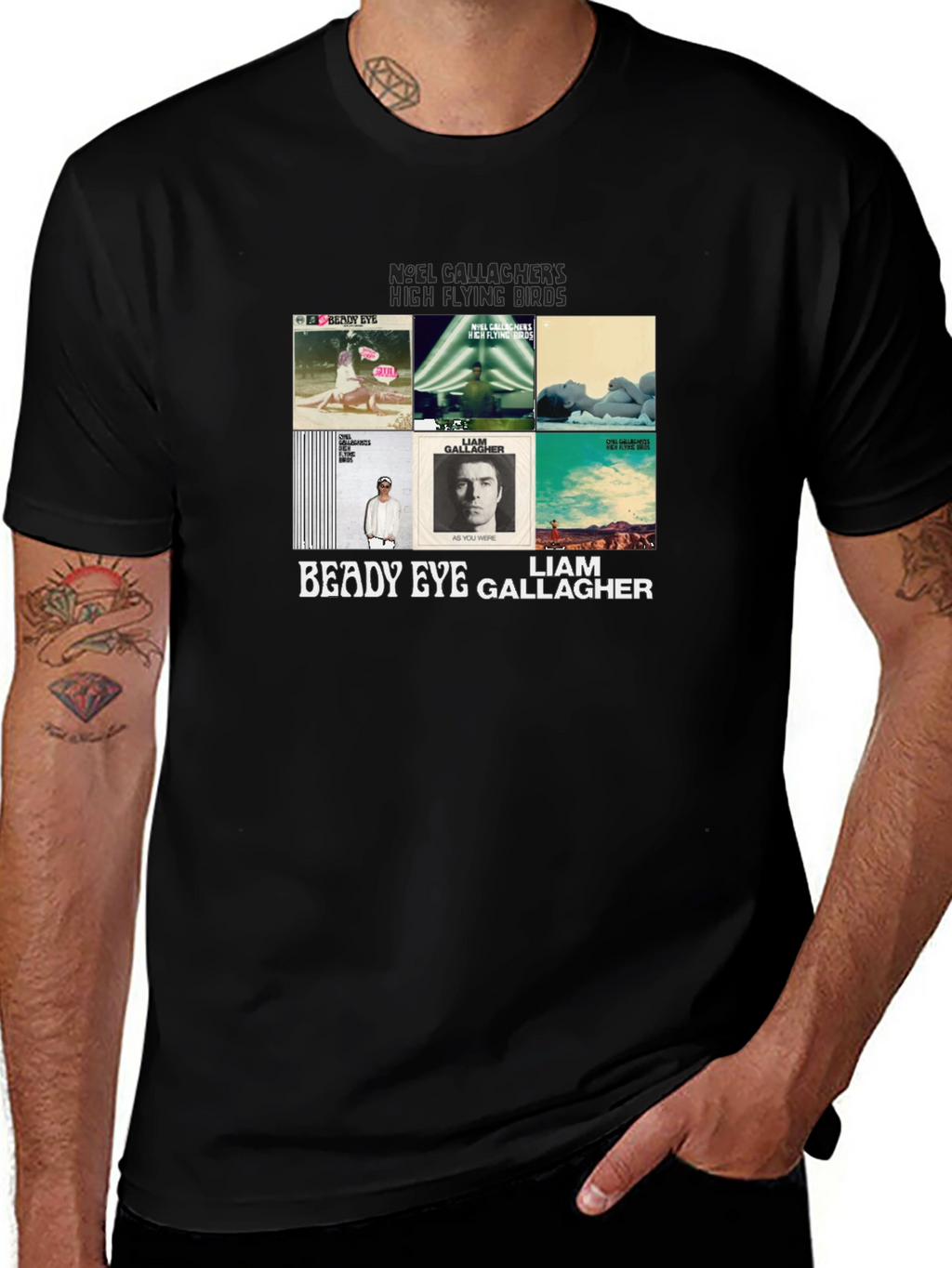 Liam & Noel Gallagher Graphic Print T-Shirt