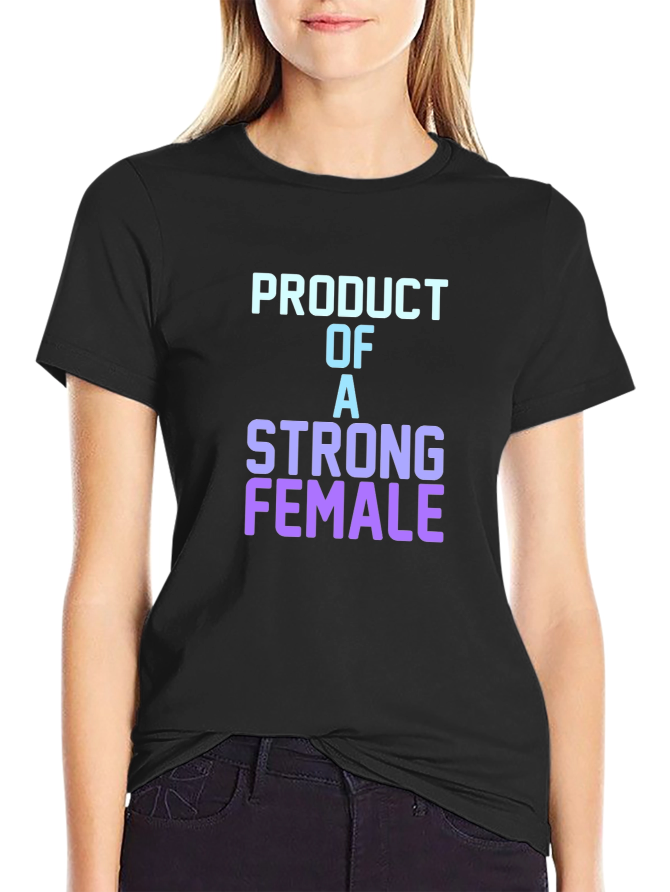 Strong Female Product T-Shirt - Stylish Graphic Tee