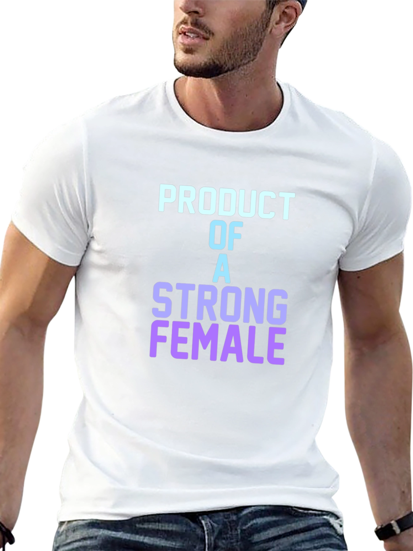 Strong Female Product T-Shirt - Stylish Graphic Tee