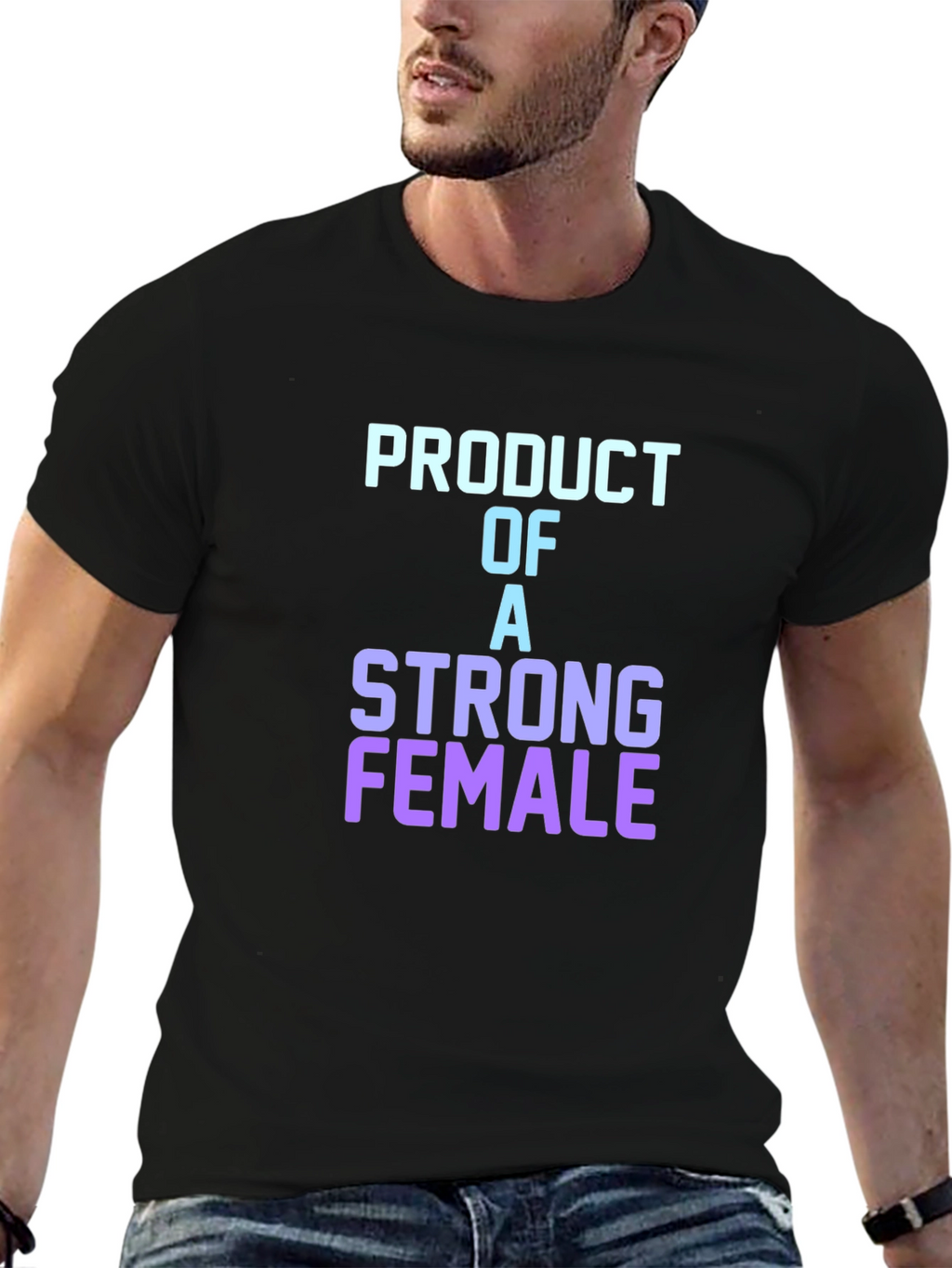 Strong Female Product T-Shirt - Stylish Graphic Tee