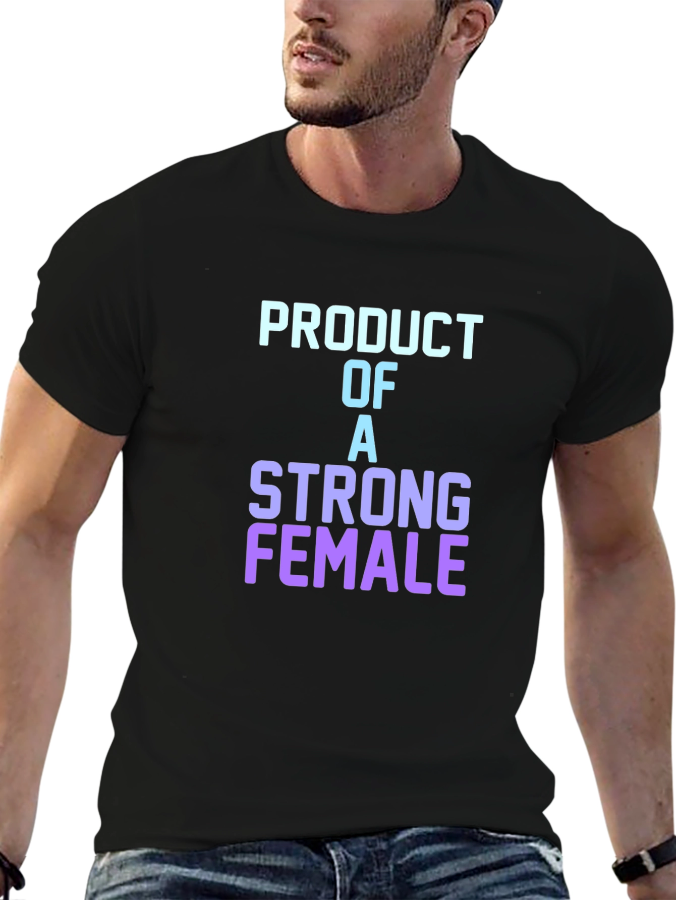 Strong Female Product T-Shirt - Stylish Graphic Tee