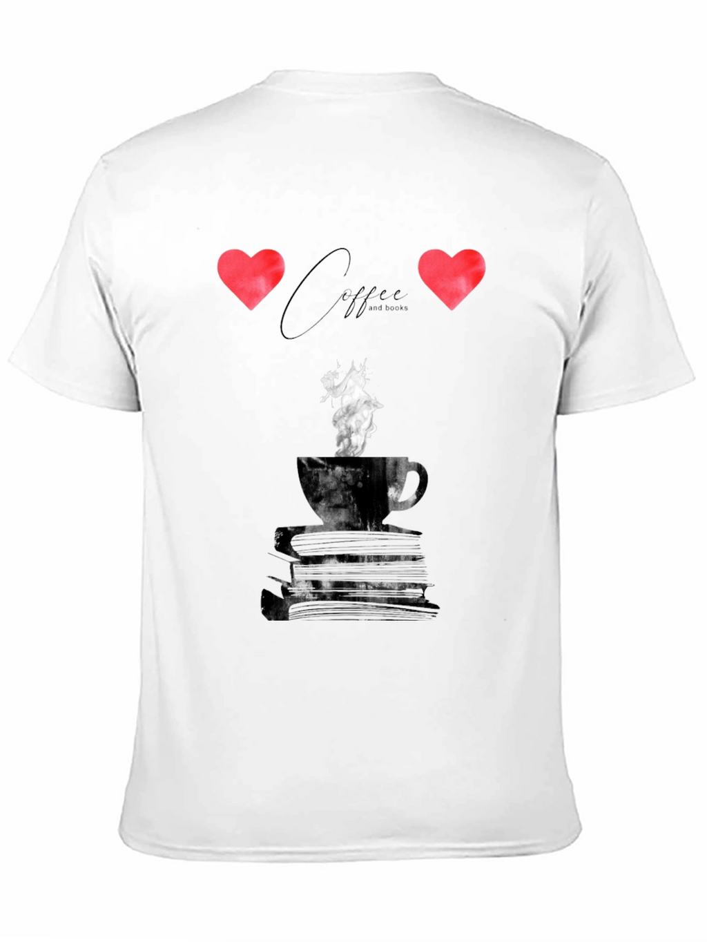 Coffee and Books Graphic Tee - Unisex Black T-Shirt