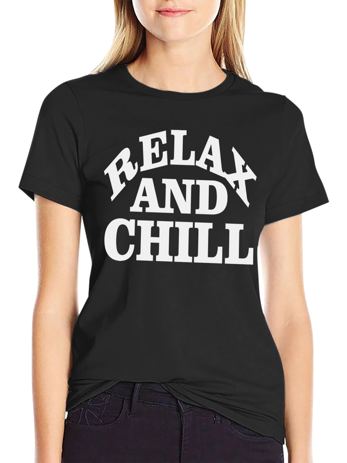 Relax and Chill Black T-Shirt