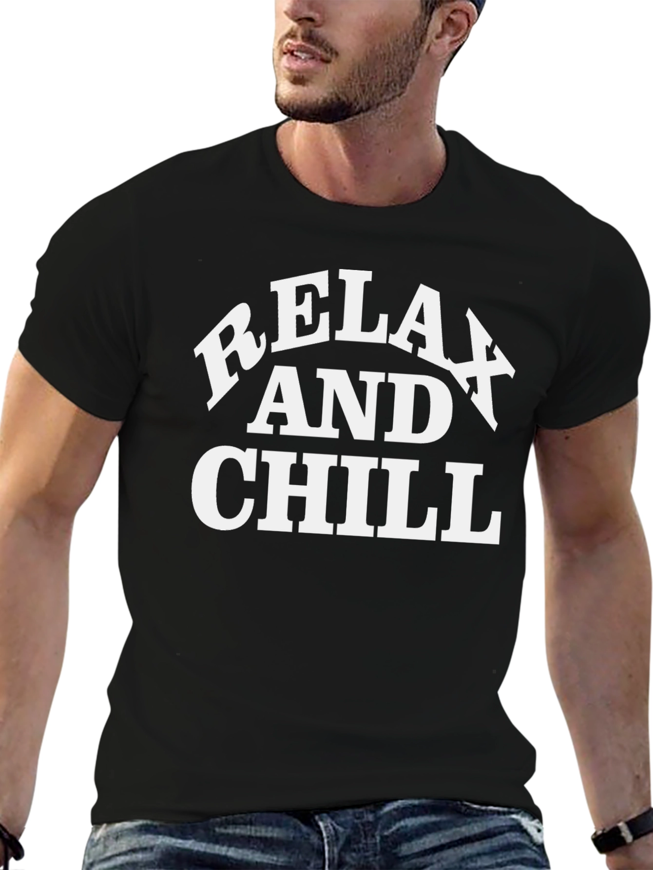 Relax and Chill Black T-Shirt