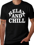 Relax and Chill Black T-Shirt